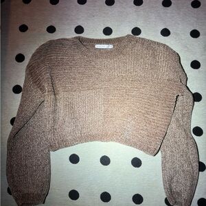 Altar'd State Tan Crew Neck Sweater
